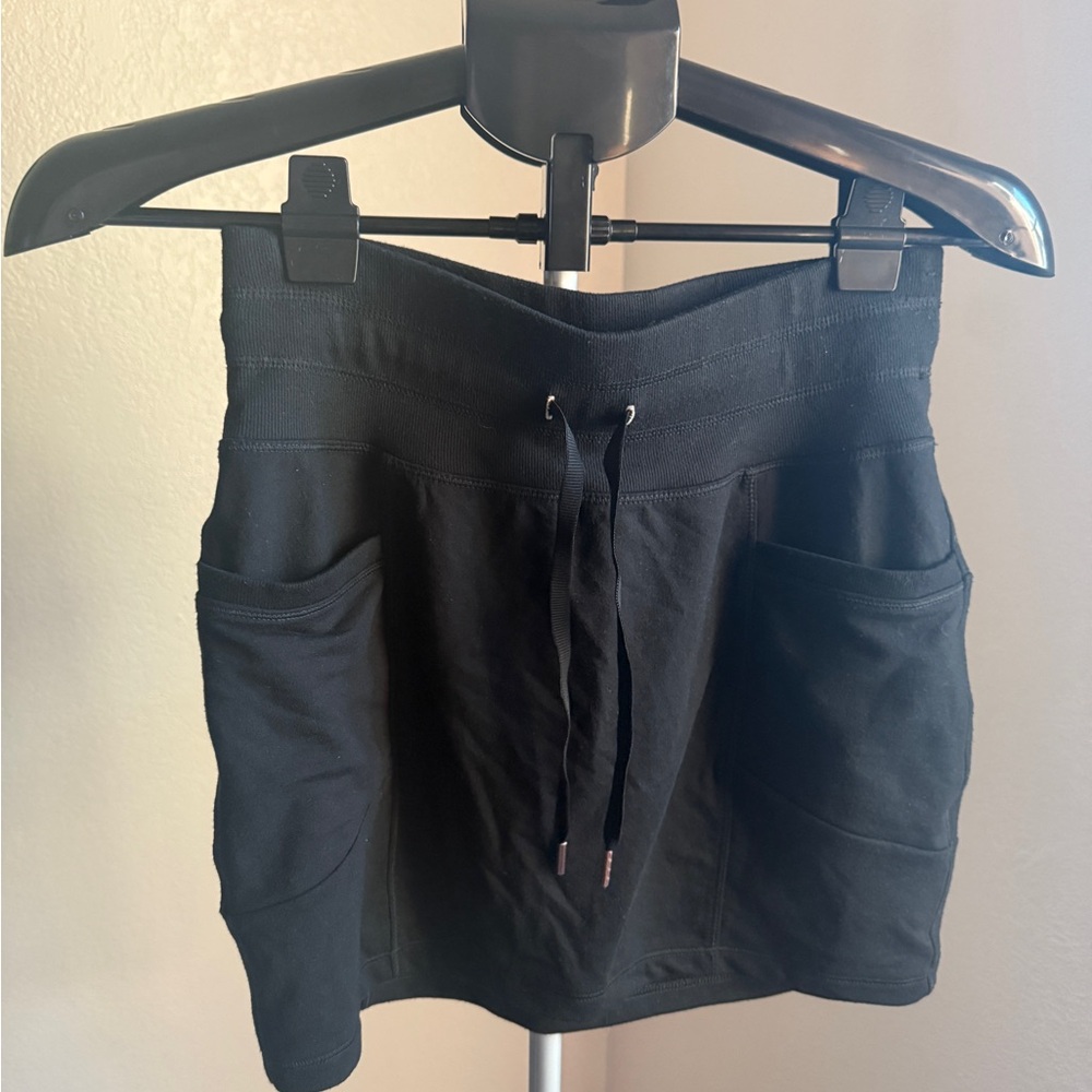 CALIA by Carrie Underwood Black Drawstring Pocket Mini Skirt